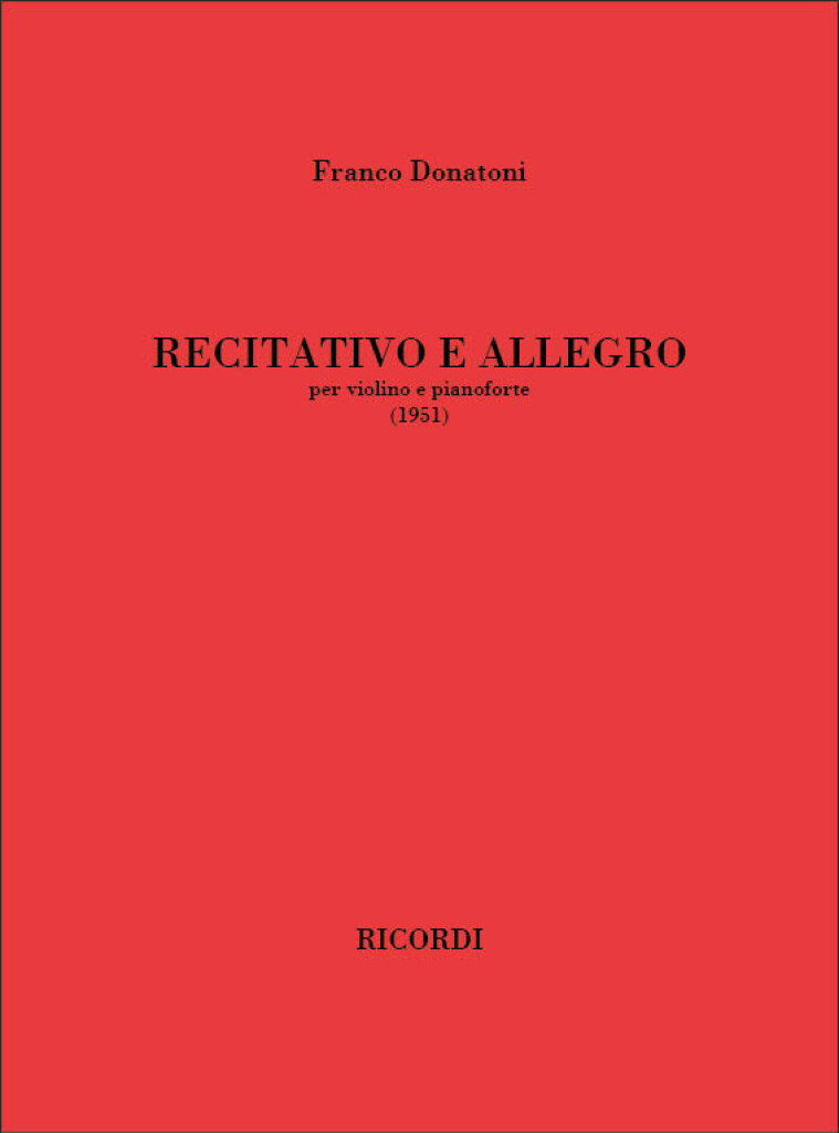 Recitativo e allegro